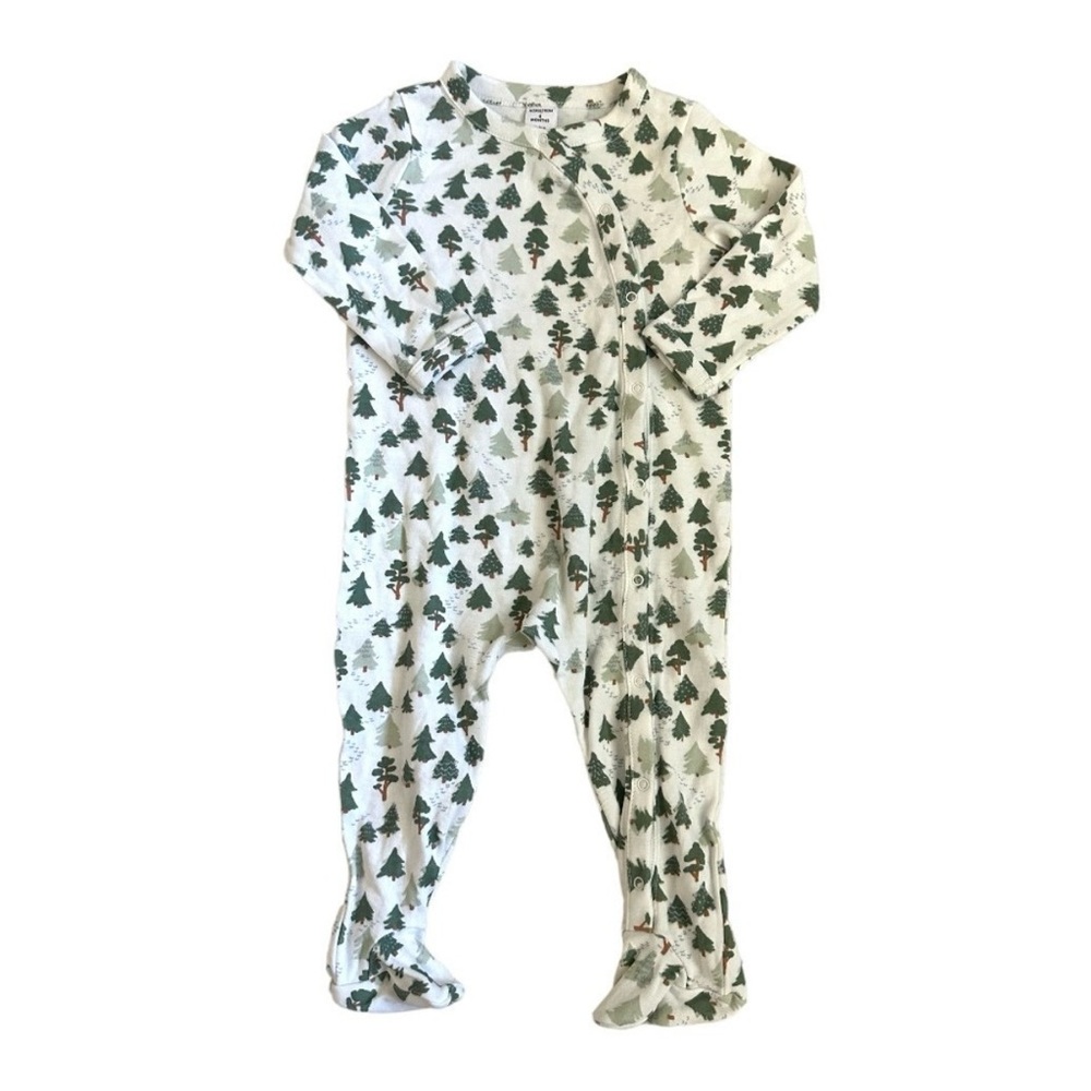 Nordstrom Baby Tree Print Footed Sleeper